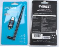 EVEREST EWN-AC1200 2T2R 1200Mbps 2.4GHz/5GHz Wifi USB3.0 Kablosuz Adaptör